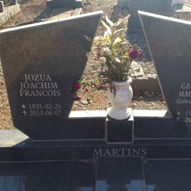 MARTINS Jozua Joachim Francois 1935-2013 &amp; Maria Catharina Magdalena PRETORIUS 1935-2014