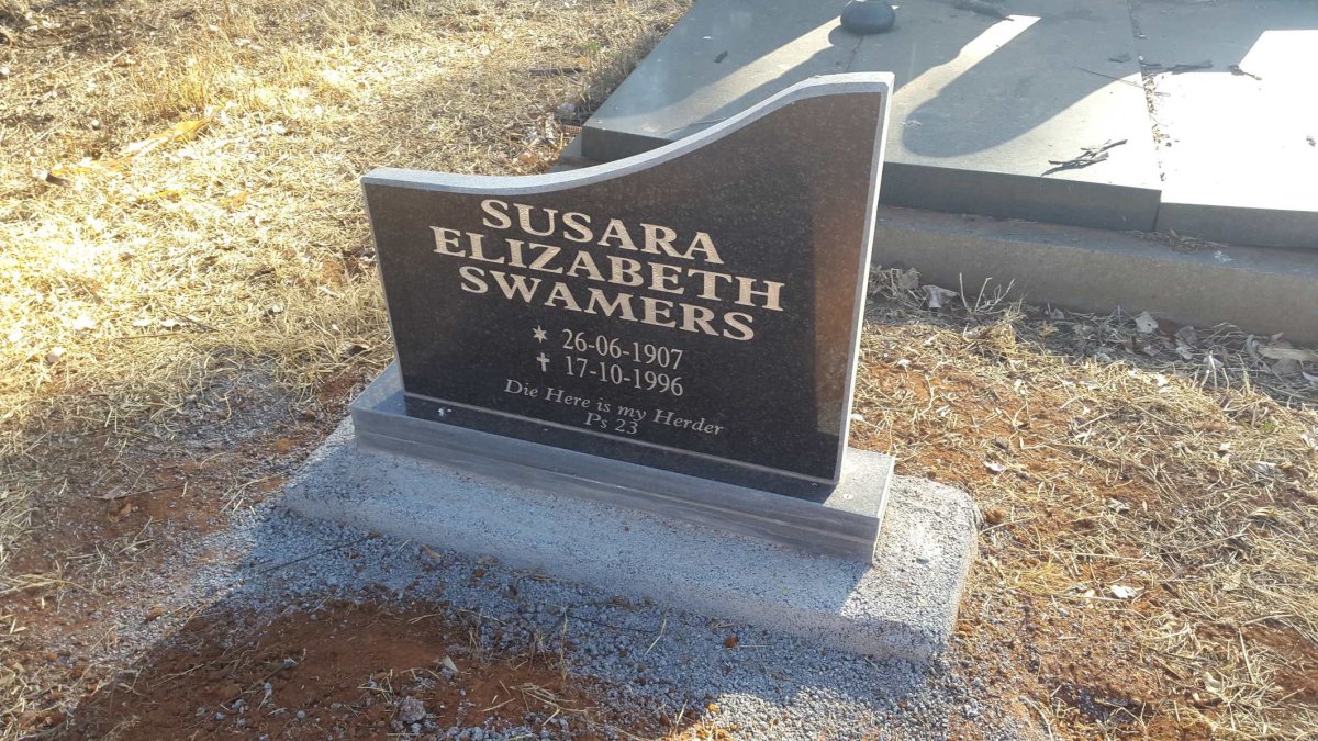 SWAMERS Susara Elizabeth 1907-1996