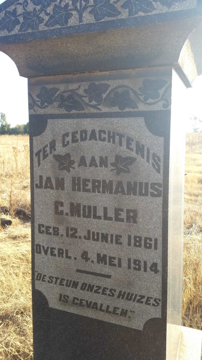 MULLER Jan Hermanus C. 1861-1914