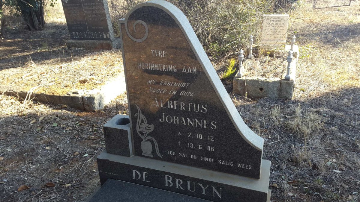 BRUYN Albertus Johannes, de 1912-1986