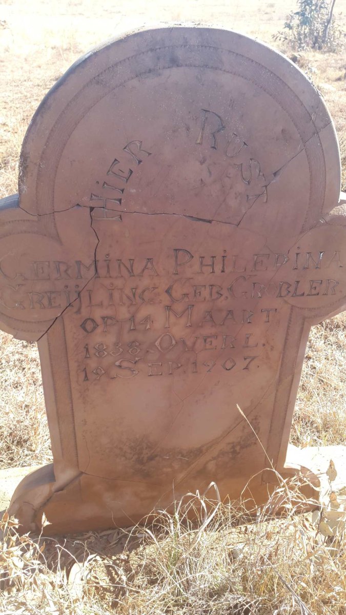 GREIJLING Germina Philepina nee GROBLER 1838-1907