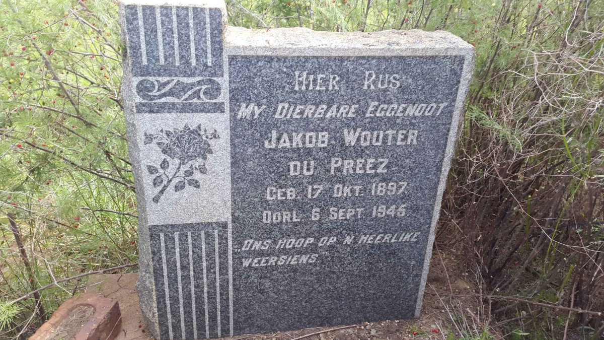 PREEZ Jakob Wouter, du 1897-1945
