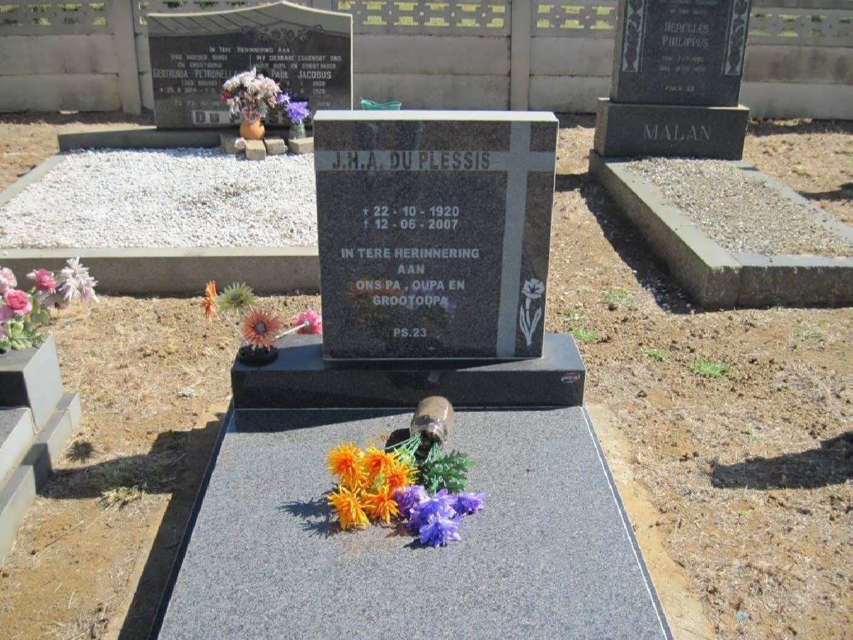 PLESSIS J.H.A., du 1920-2007 