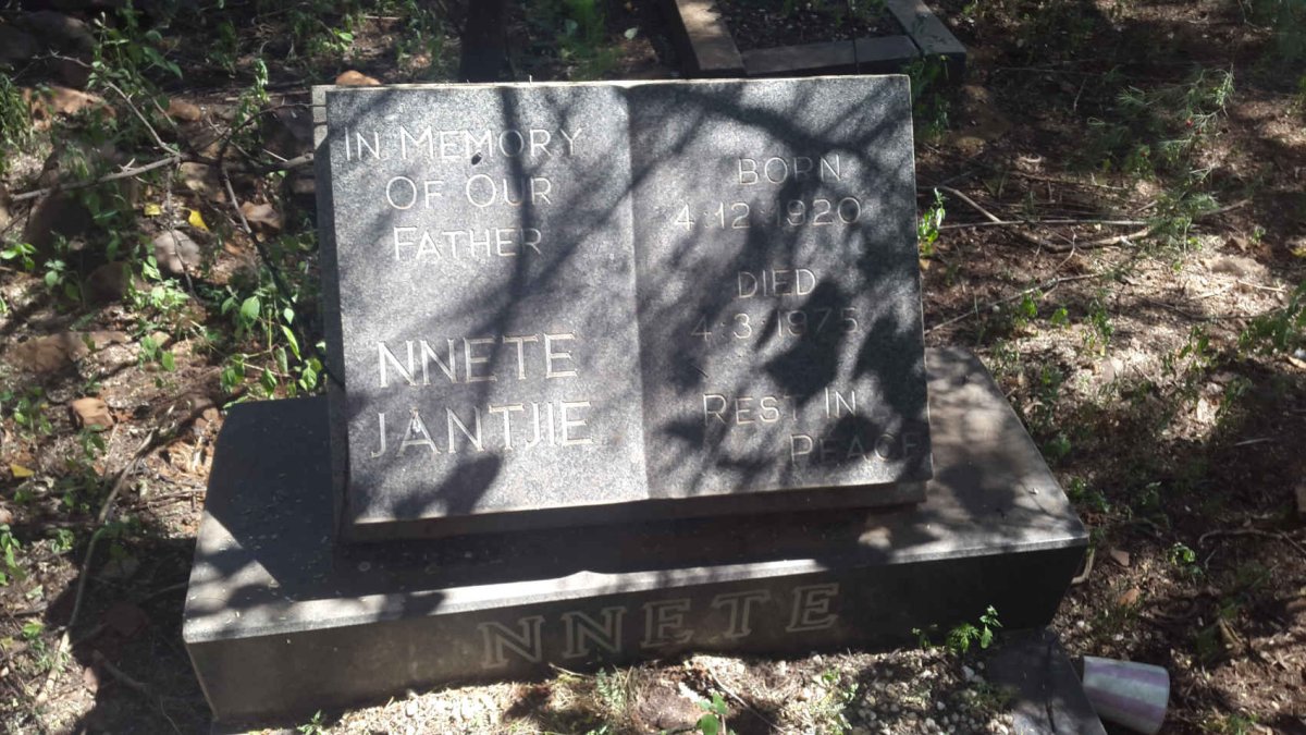 NNETE Jantjie 1920-1975