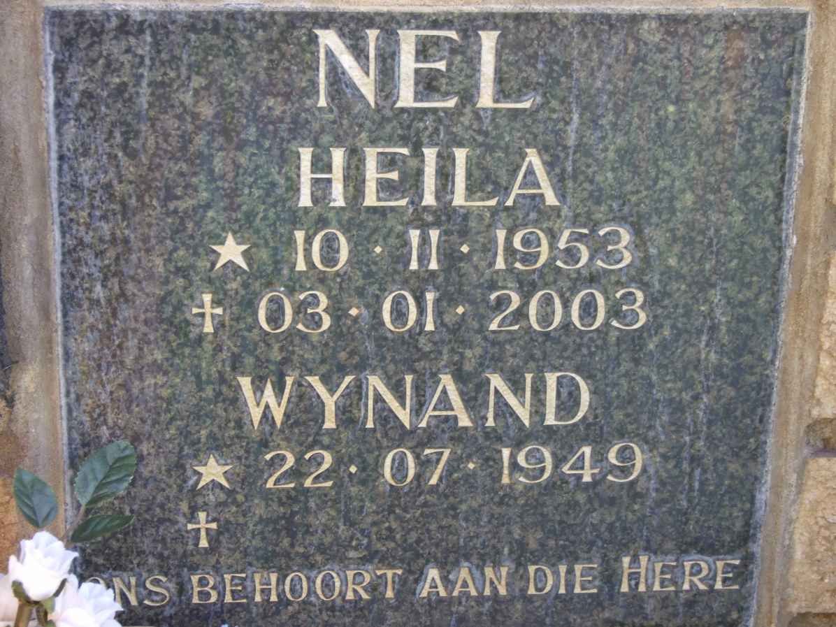 NEL Wynand 1949- &amp; Heila 1953-2003