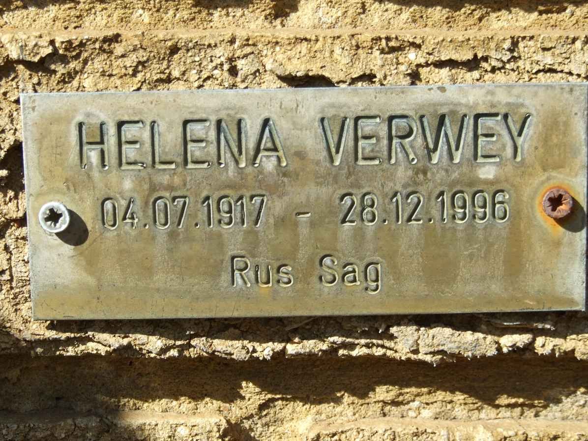 VERWEY Helena 1917-1996