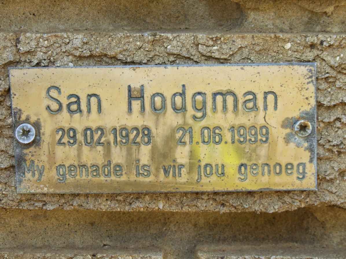 HODGMAN San 1928-1999