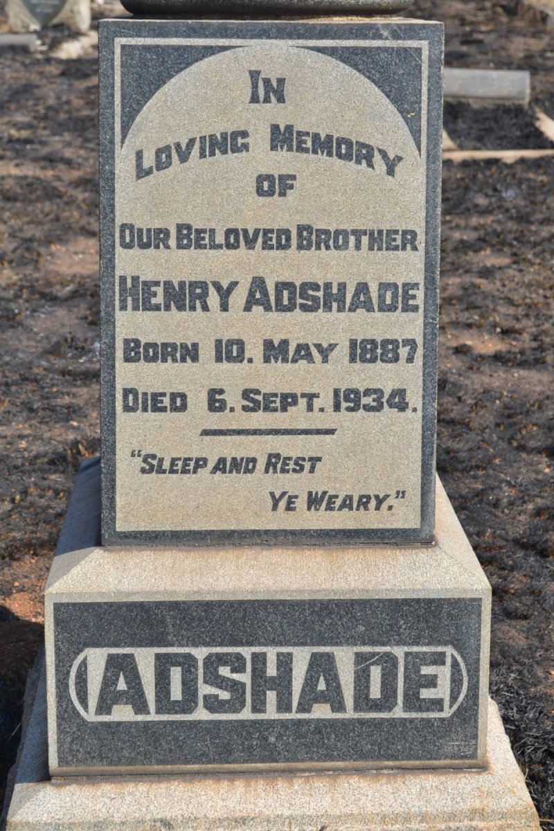 ADSHADE Henry 1887-1934