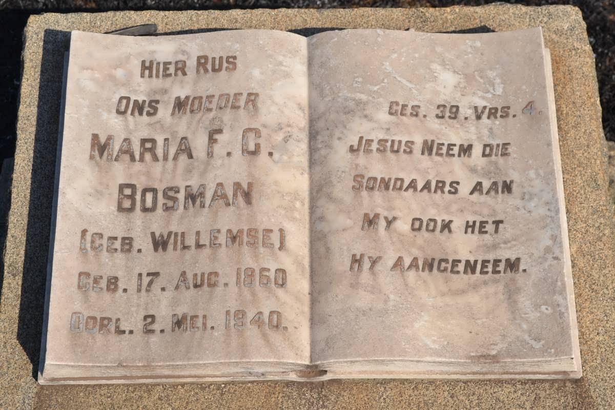 BOSMAN Maria F.C. nee WILLEMSE 1860-1940