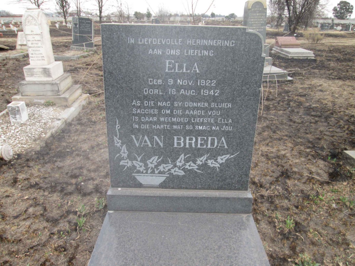 BREDA Ella, van 1922-1942