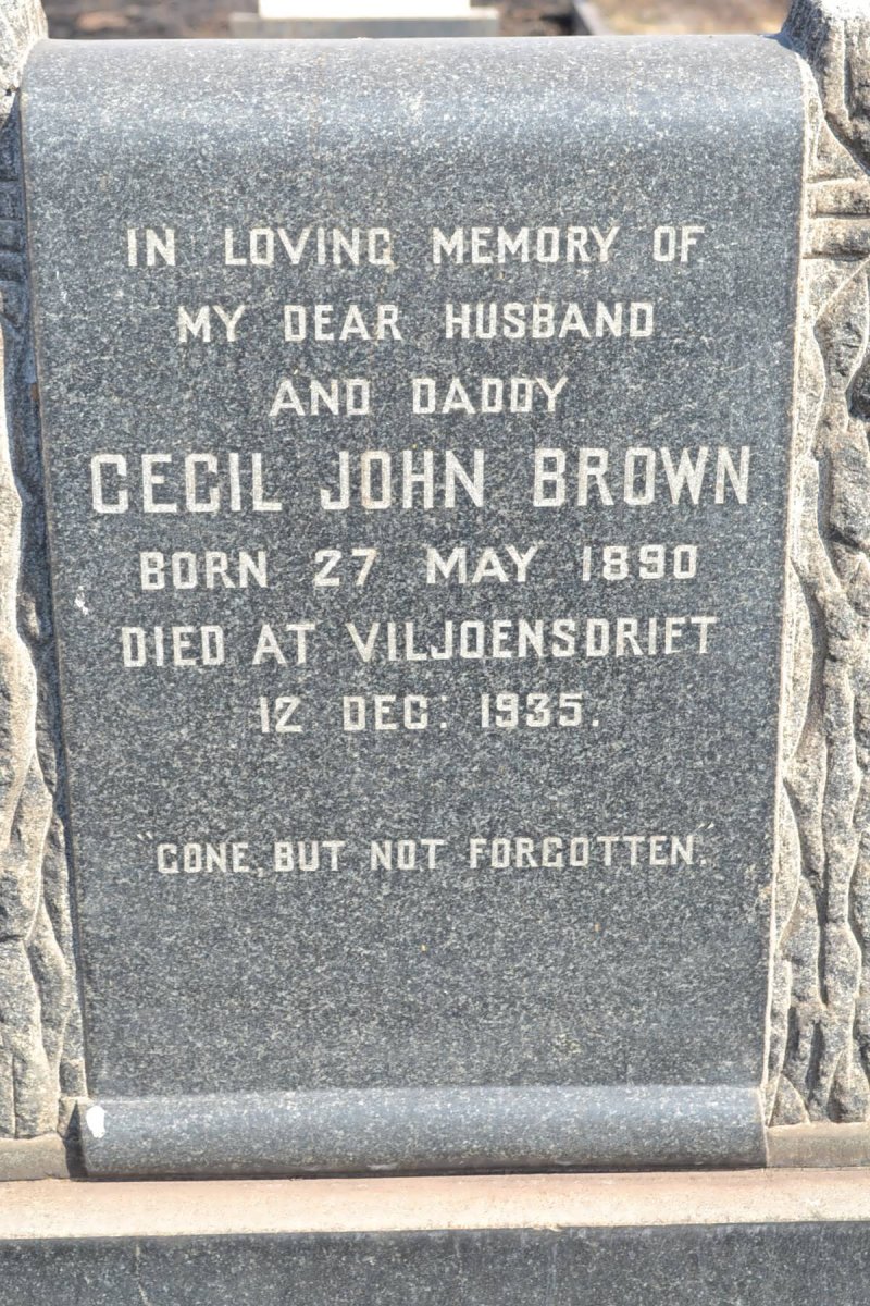 BROWN Cecil John 1890-1935