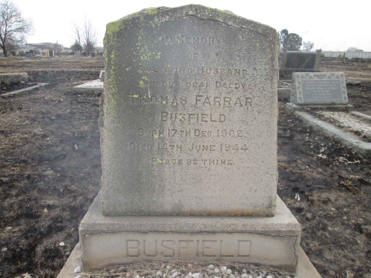 BUSFIELD Thomas Farrar 1902-1944