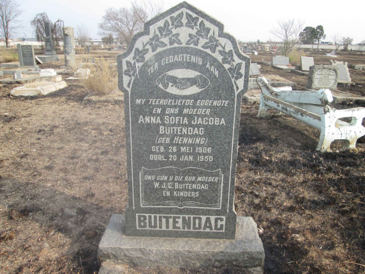 BUITENDAG Anna Sofia Jacoba nee HENNING 1906-1950