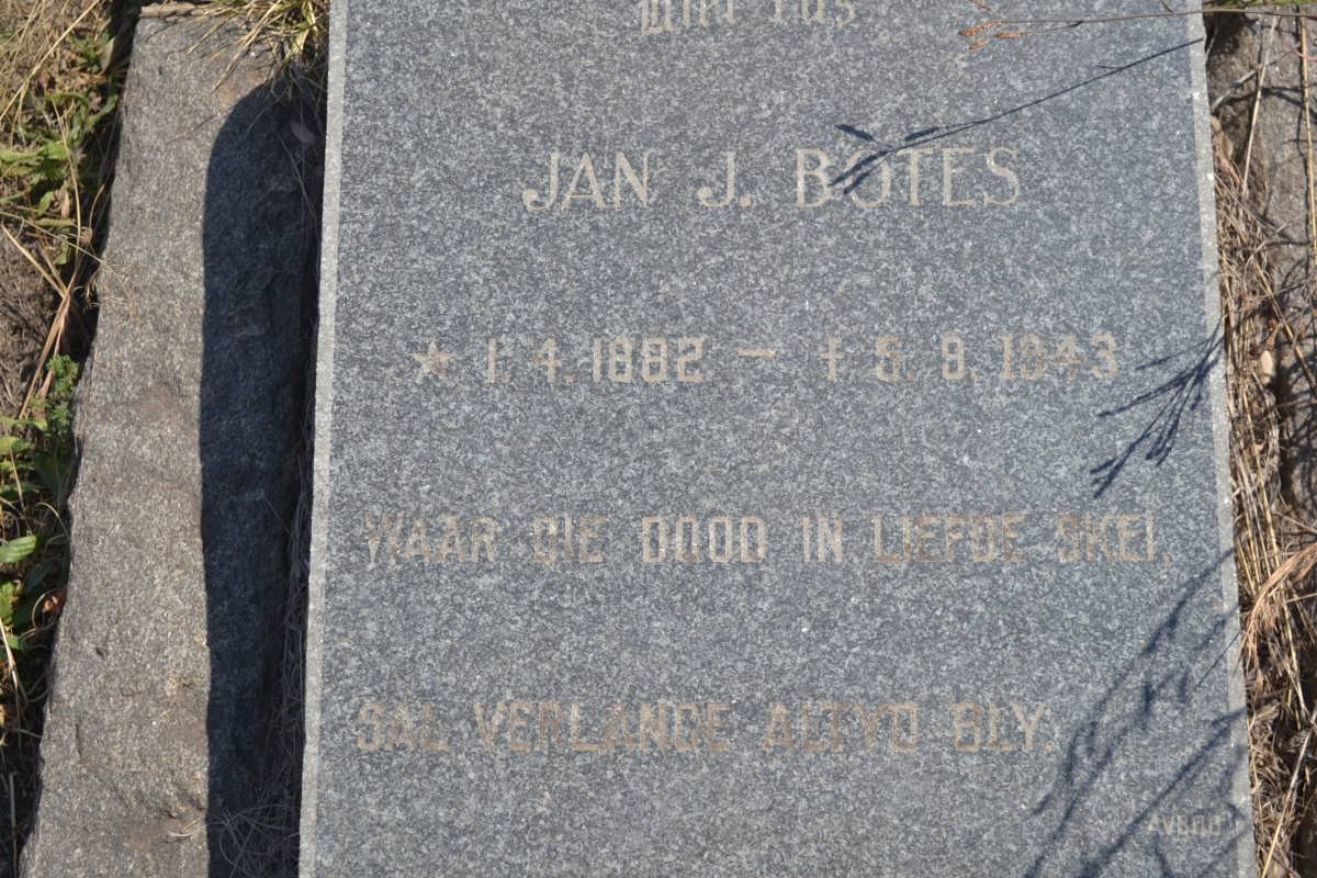 BOTES Jan J. 1882-1943