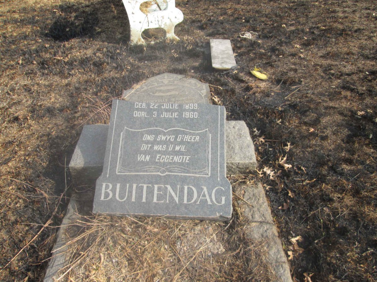 BUITENDAG Wessel Johannes Christiaan 1899-1960