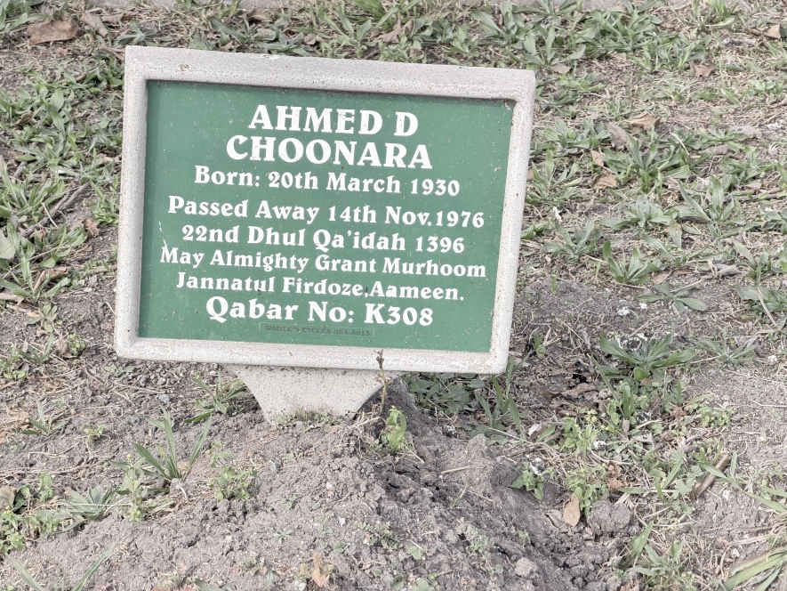 CHOONARA Ahmed D. 1930-1976