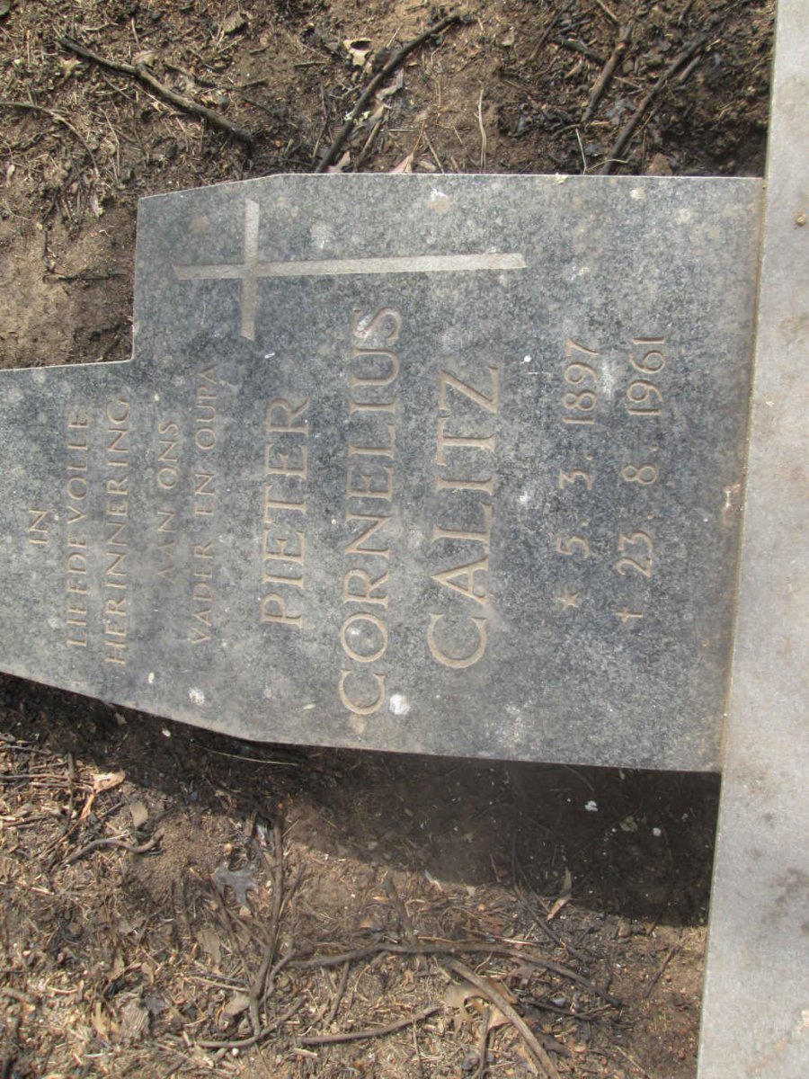 CALITZ Pieter Cornelius 1897-1961