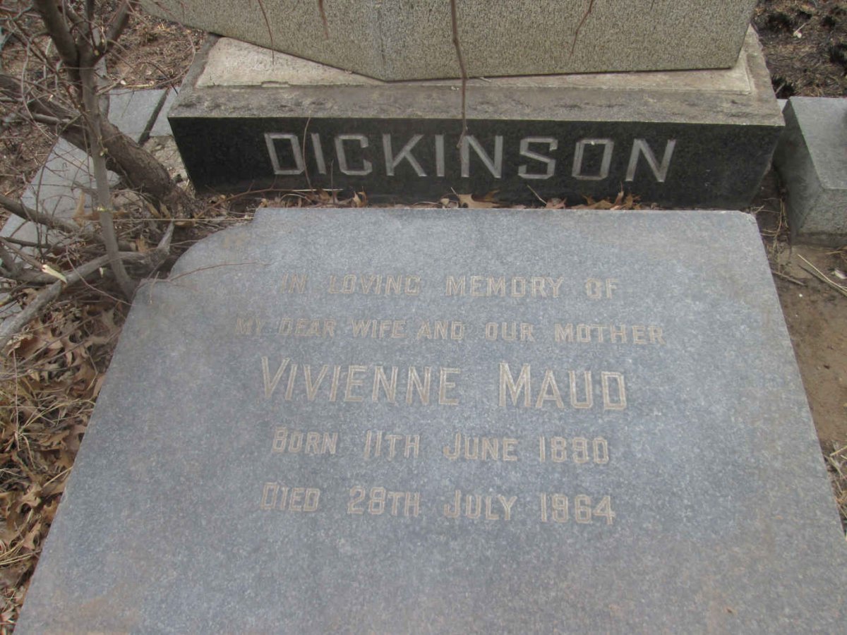 DICKENSON Vivienne Maud 1890-1964