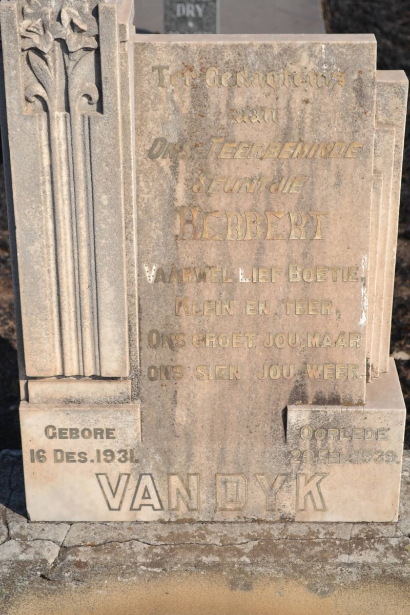 DYK Herbert, van 1931-1939