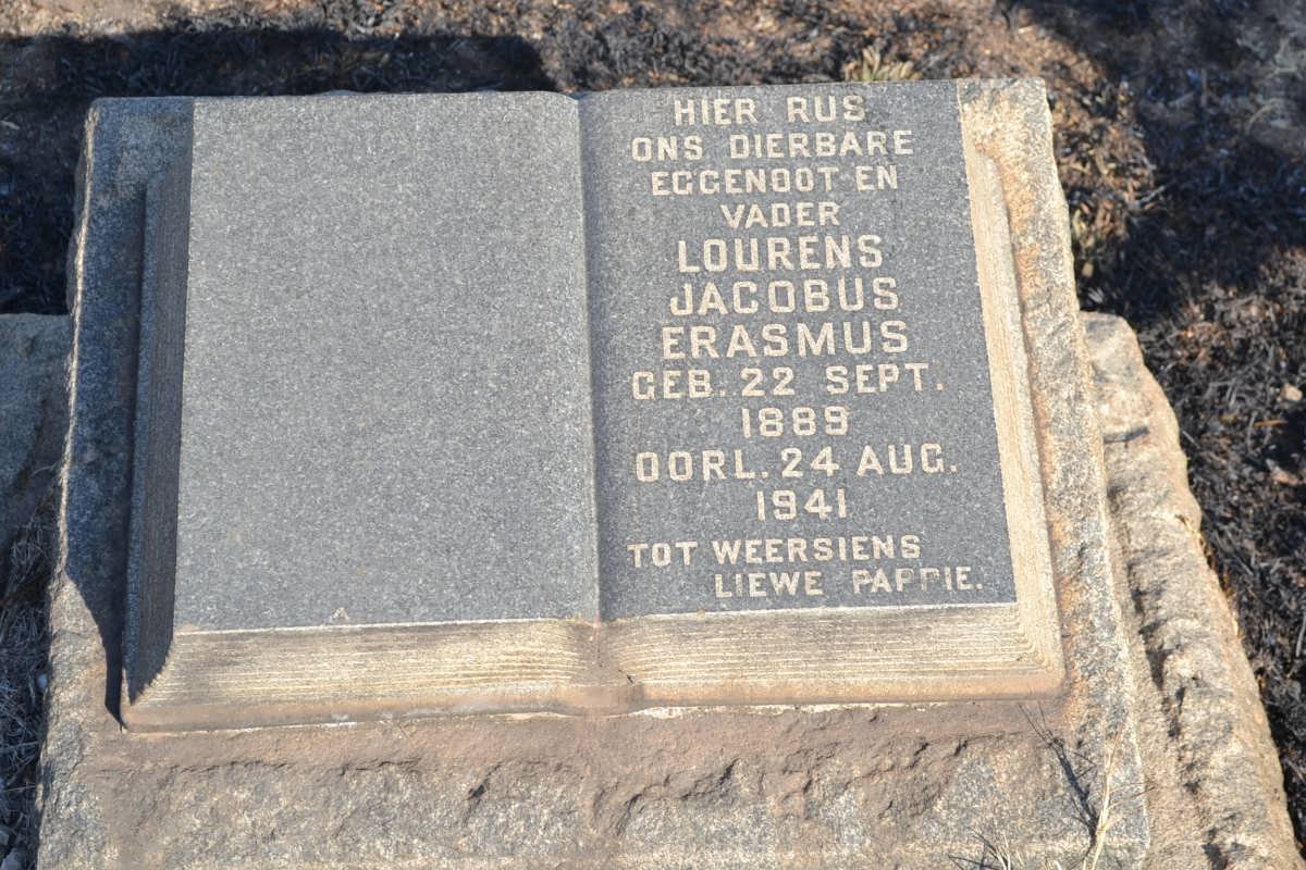 ERASMUS Lourens Jacobus 1889-1941