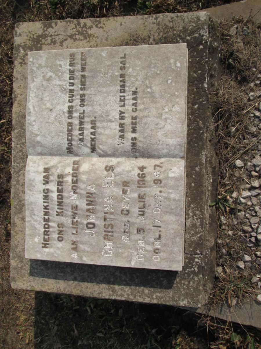 ELS Johanna Christina nee GEYER 1864-1947