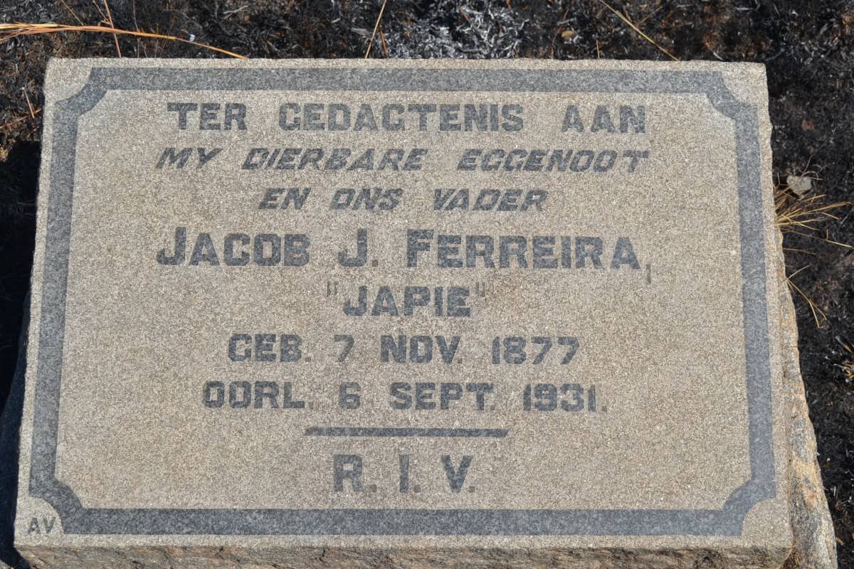 FERREIRA Jacob J. 1877-1931