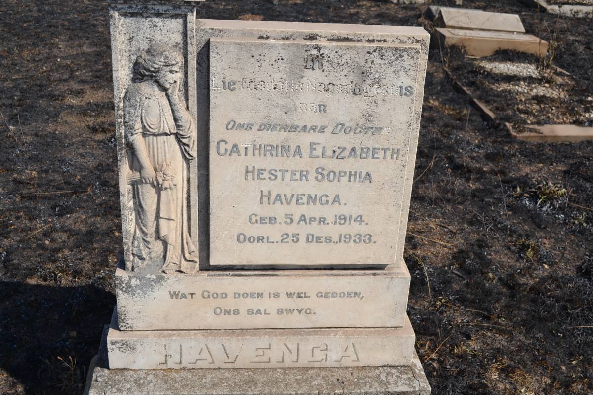 HAVENGA Cathrina Elizabeth Hester Sophia 1914-1933