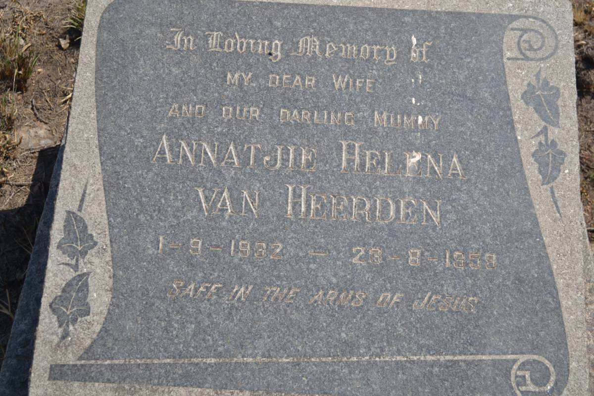 HEERDEN Annatjie Helena, van 1932-1959