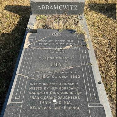 ABRAMOWITZ Ida -1983