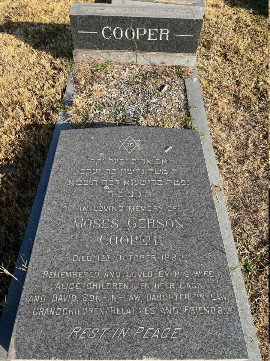 COOPER Moses Gerson -1980
