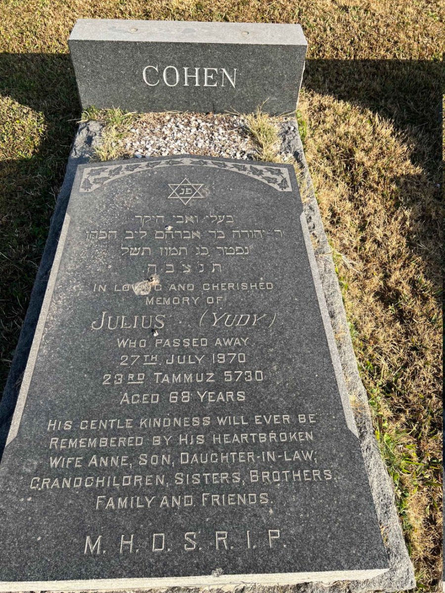 COHEN Julius -1970