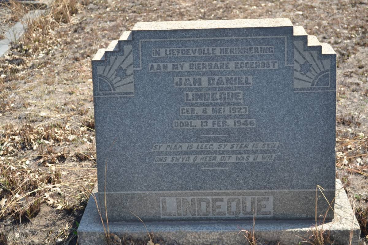 LINDEQUE Jan Daniel 1923-1946