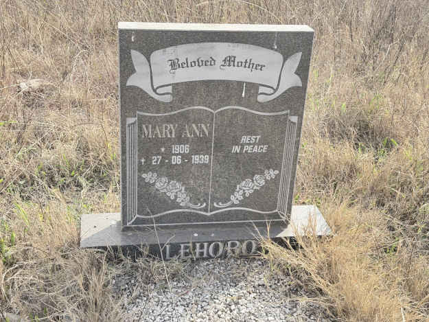 LEHOBO Mary Ann 1906-1939
