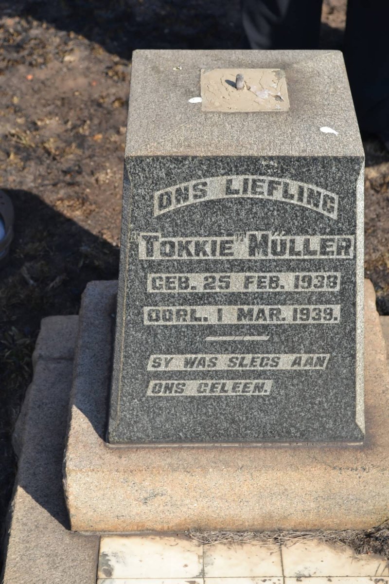 MULLER Tokkie 1938-1939