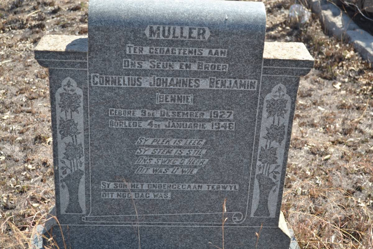 MULLER Cornelius Johannes Benjamin 1927-1946