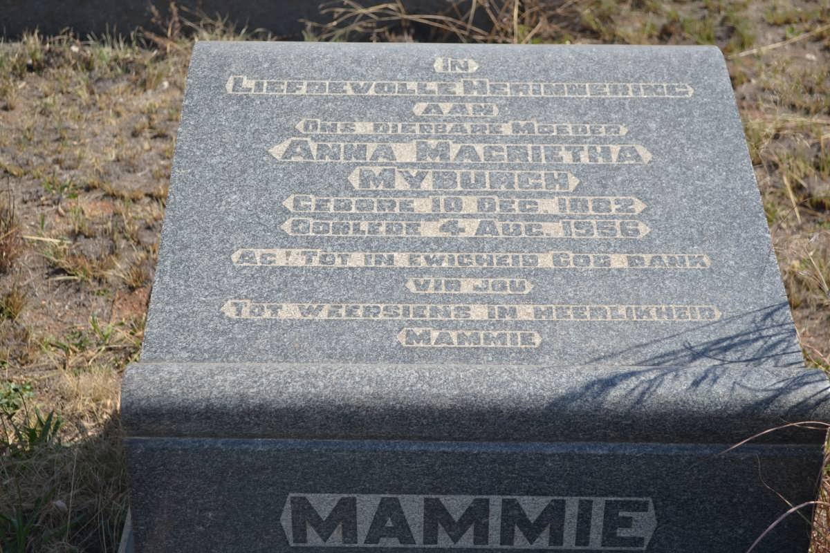 MYBURGH Anna Magrietha 1882-1956