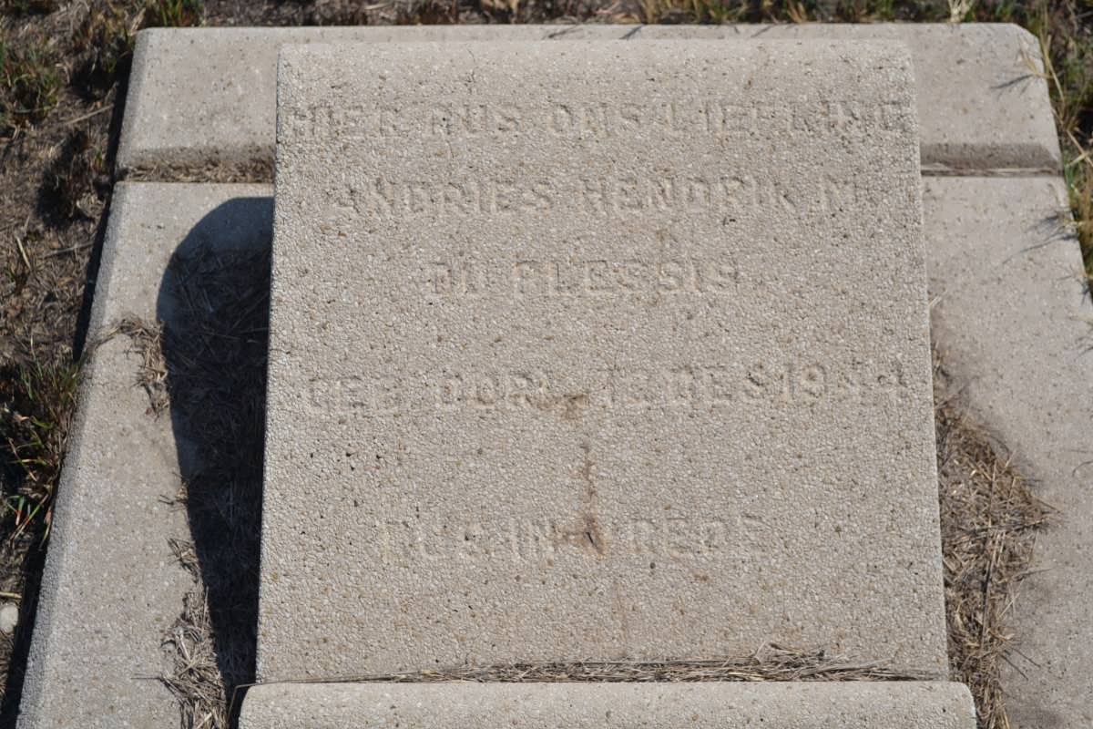 PLESSIS Andries Hendrik M., du 1944-1944