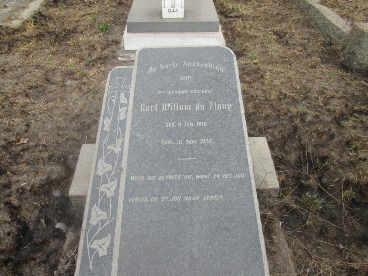 PLOOY Gert Willem, du 1910-1942