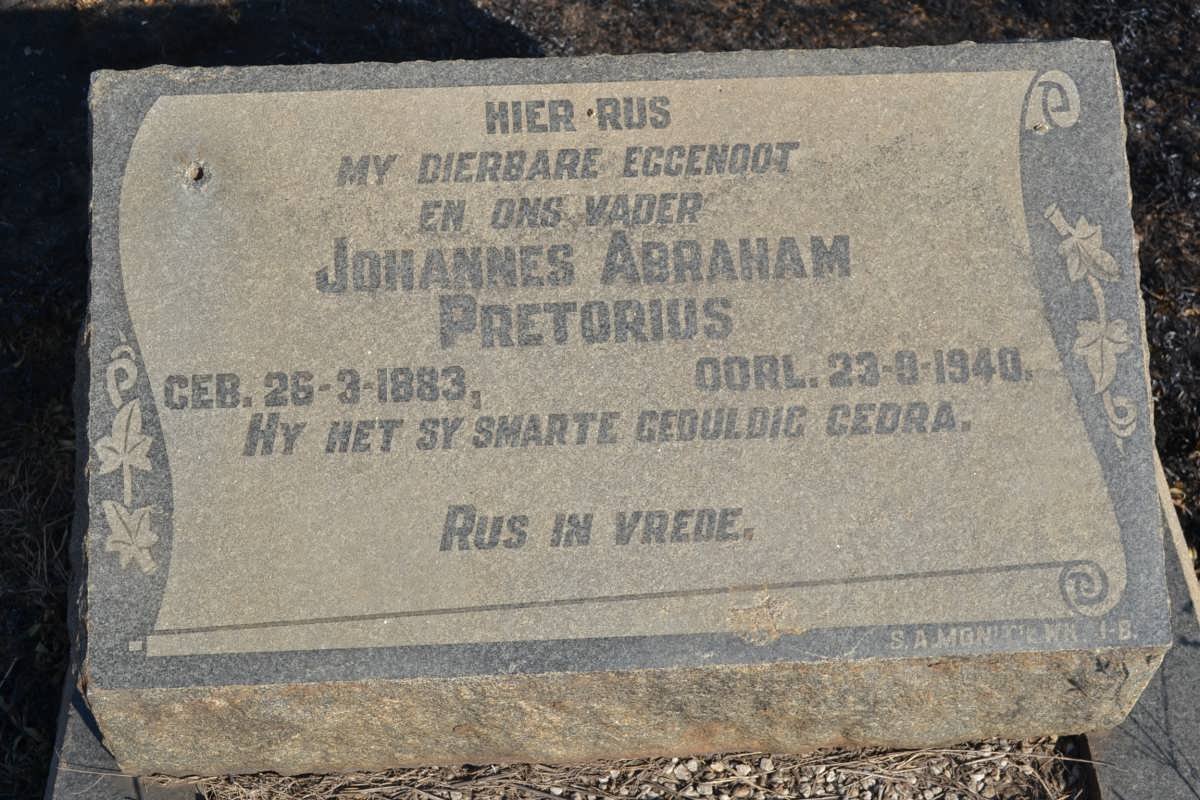 PRETORIUS Johannes Abraham 1883-1940