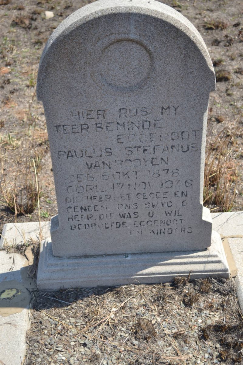 ROOYEN Paulus Stefanus, van 1878-1946