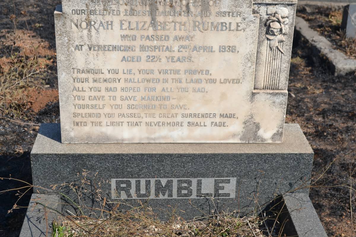 RUMBLE Norah Elizabeth -1936