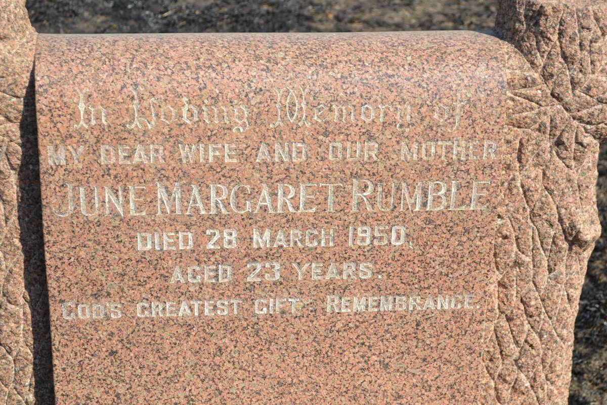 RUMBLE June Margaret -1950