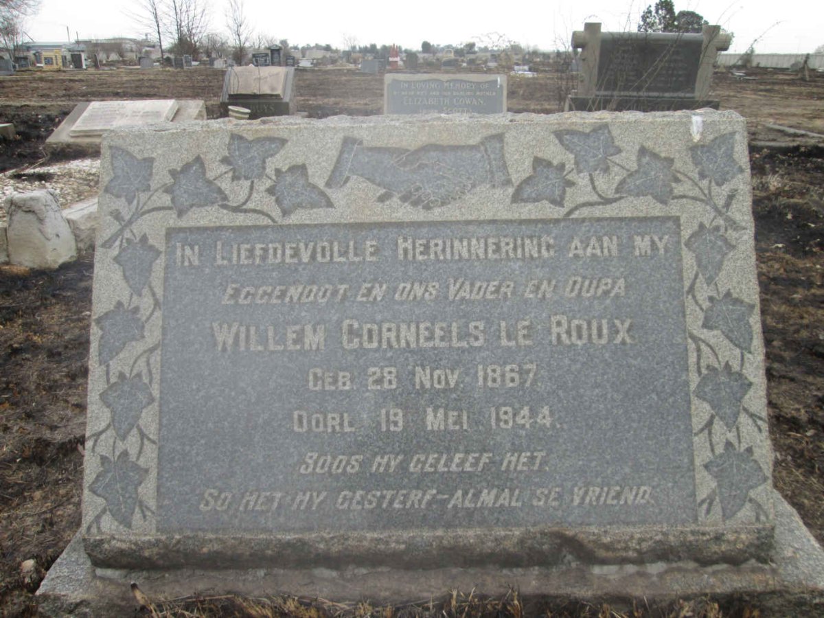 ROUX Willem Corneels, le 1867-1944