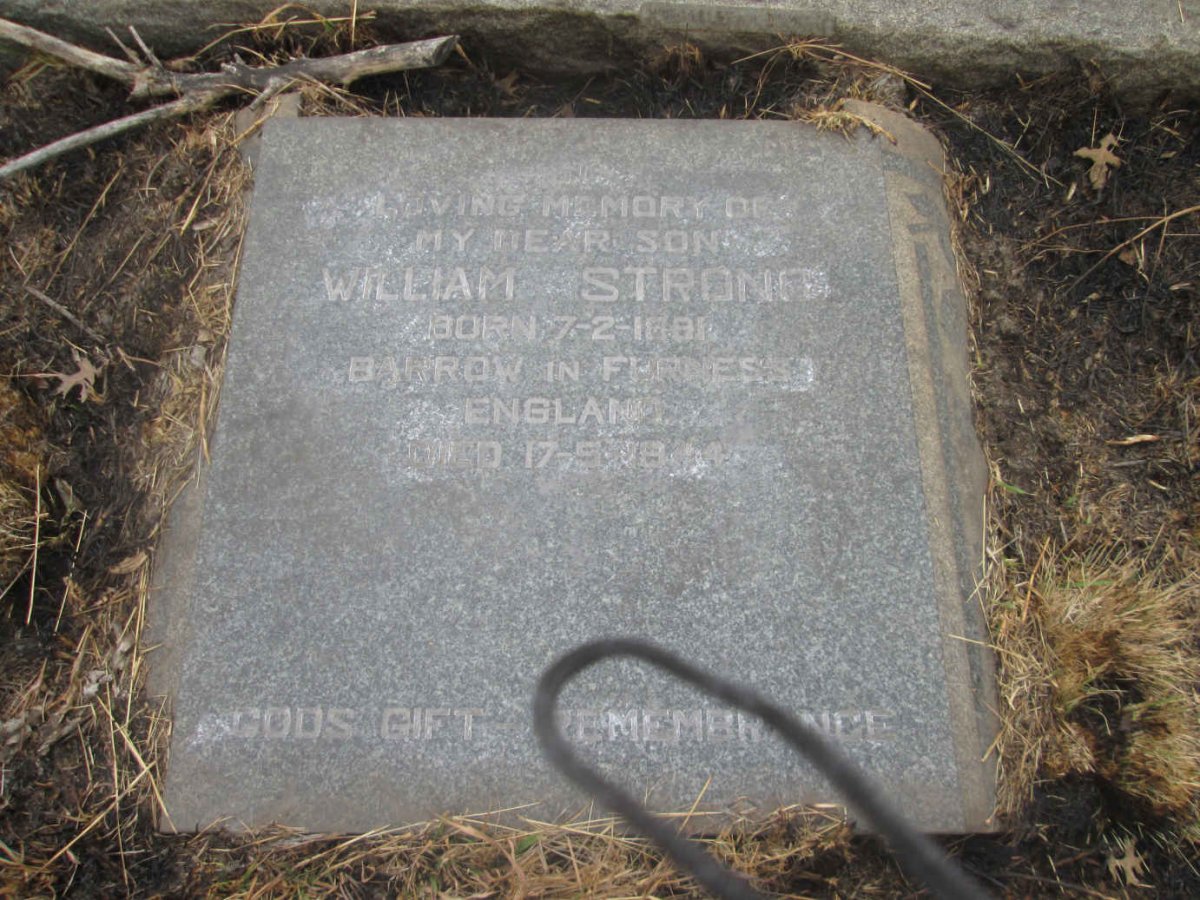 STRONG William 1881-1944