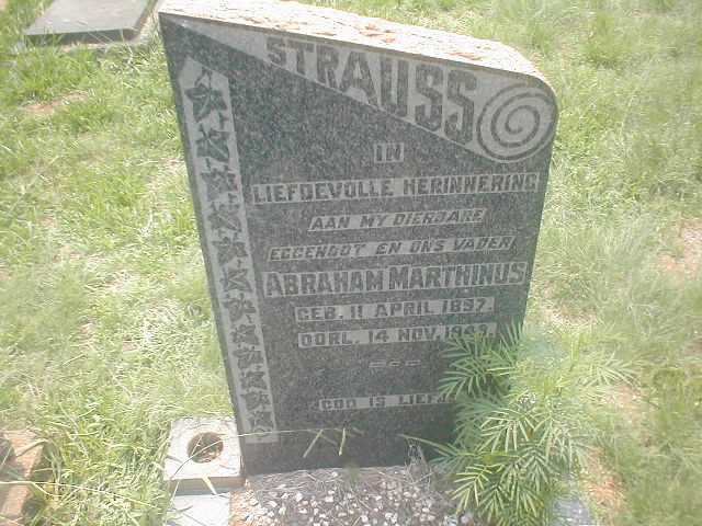 STRAUSS Abraham Marthinus 1897-1949