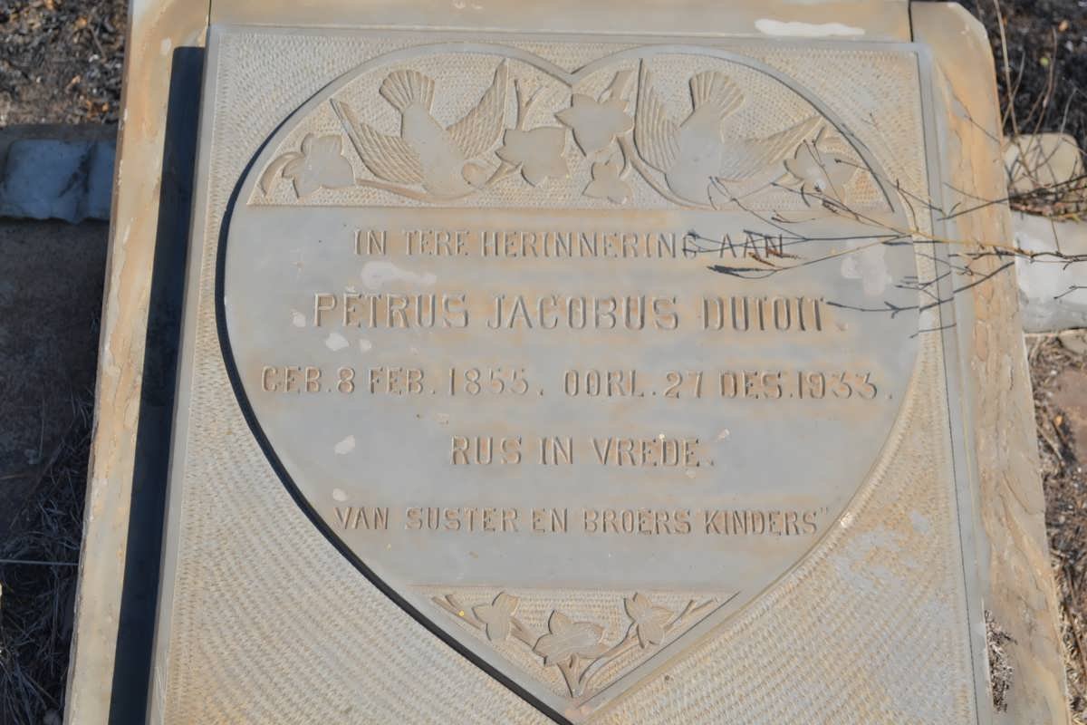 TOIT Petrus Jacobus, du 1855-1933