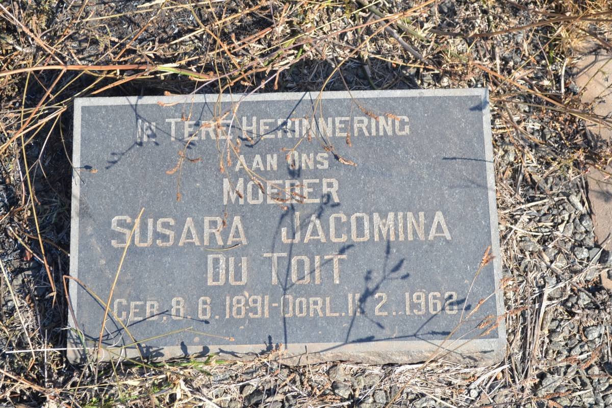 TOIT Susara Jacomina, du 1891-1968