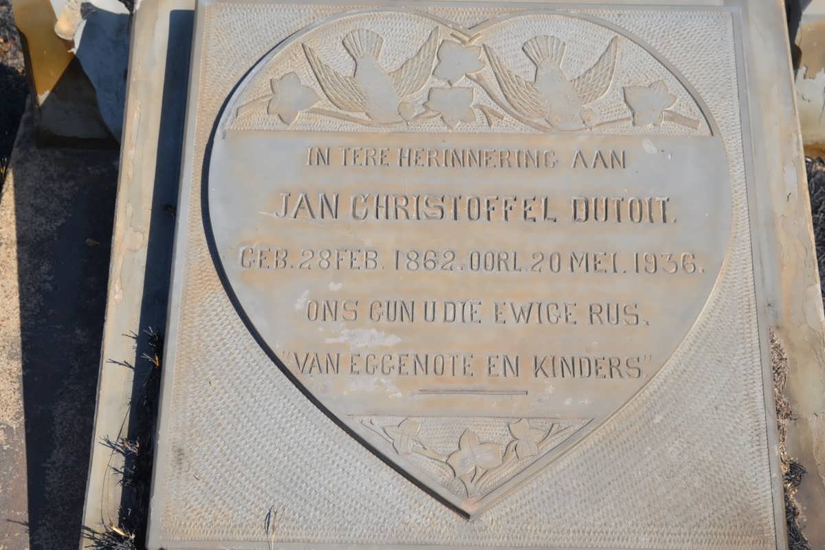 TOIT Jan Christoffel, du 1862-1936