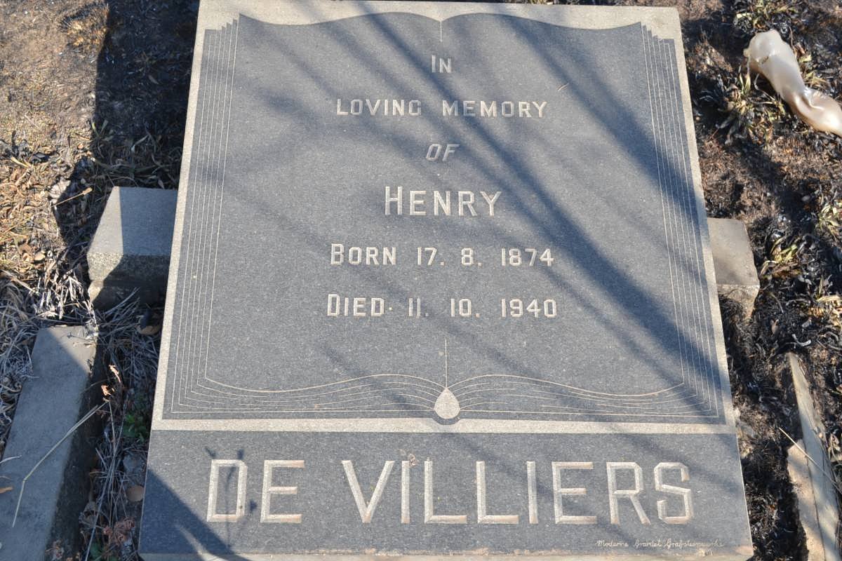 VILLIERS Henry, de 1874-1940