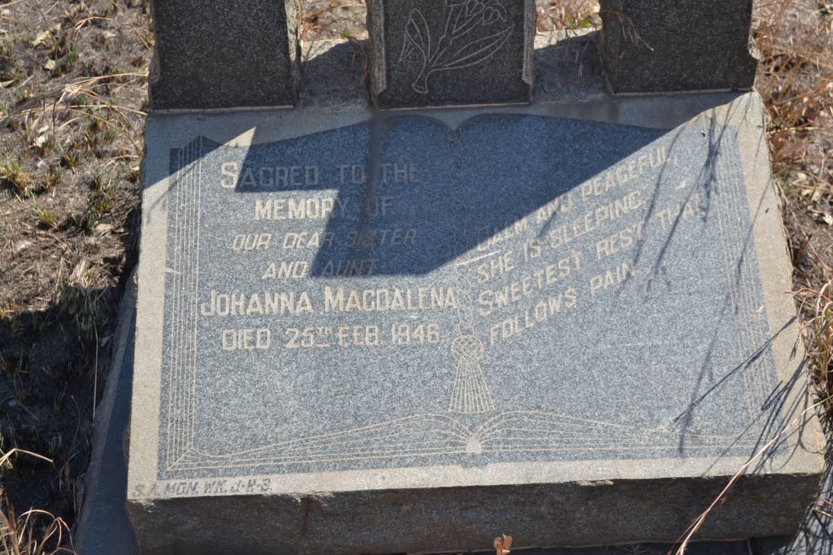 VERMAAK Johanna Magdalena -1946